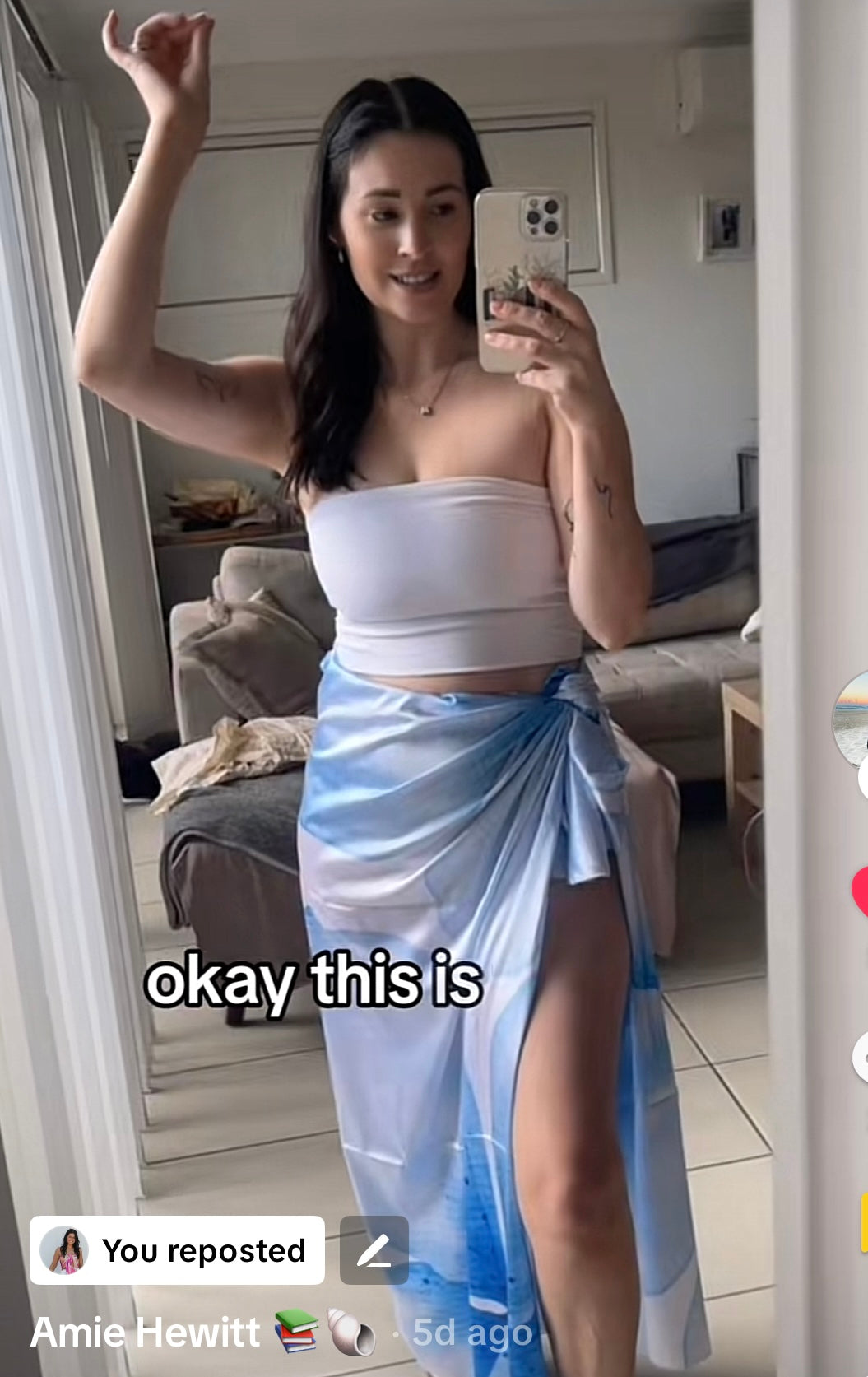 vaycaze scarf top blue whitehaven