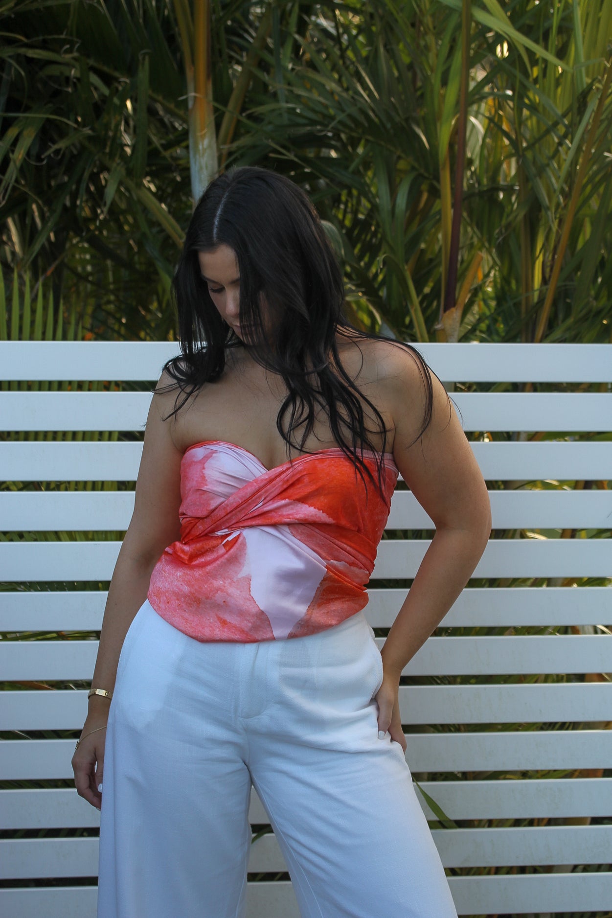 Scarf top for Bali vacations, designed for 24 styling options to save suitcase space