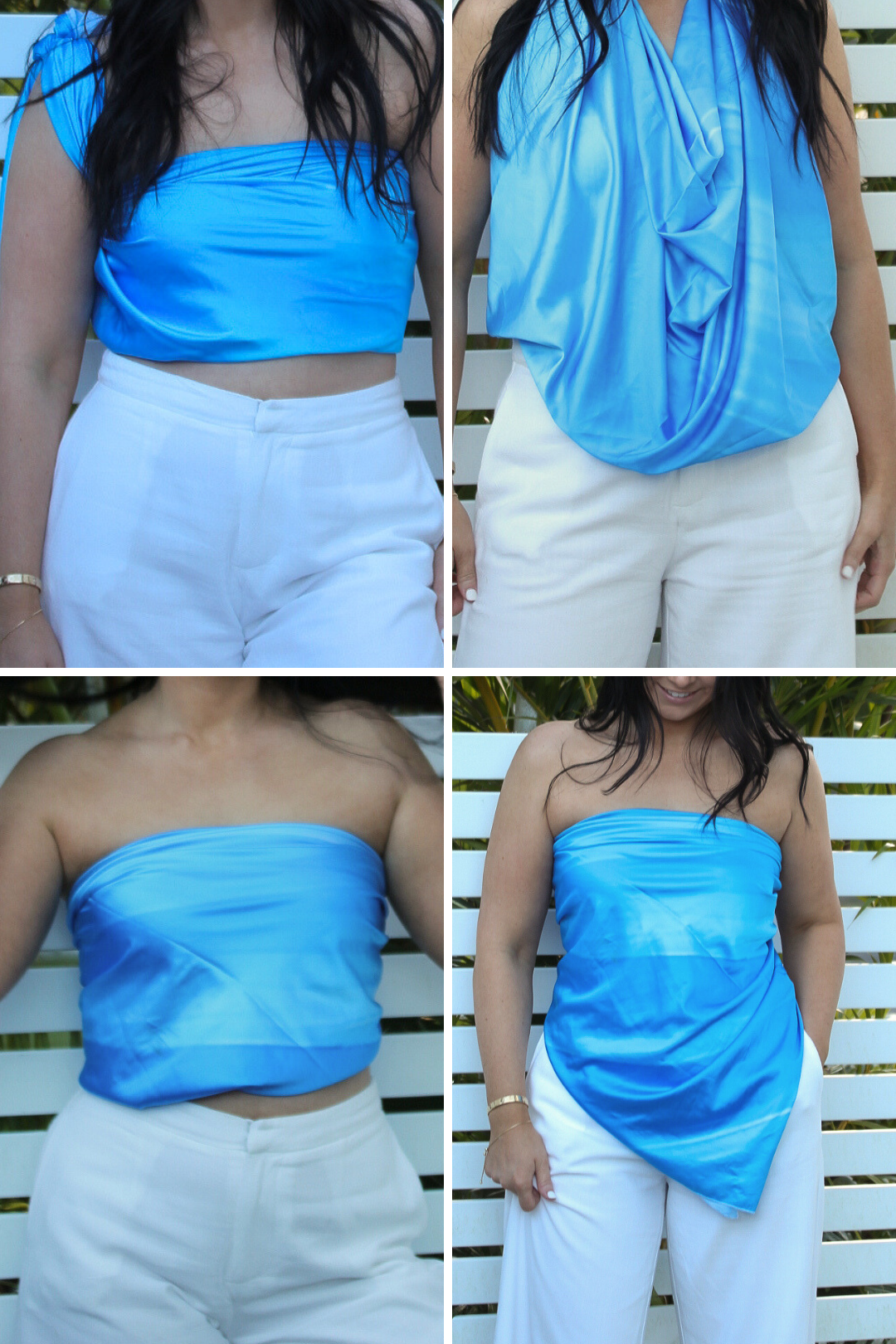 The ultimate holiday outfit — a scarf top that styles 24 ways for effortless vacation looks