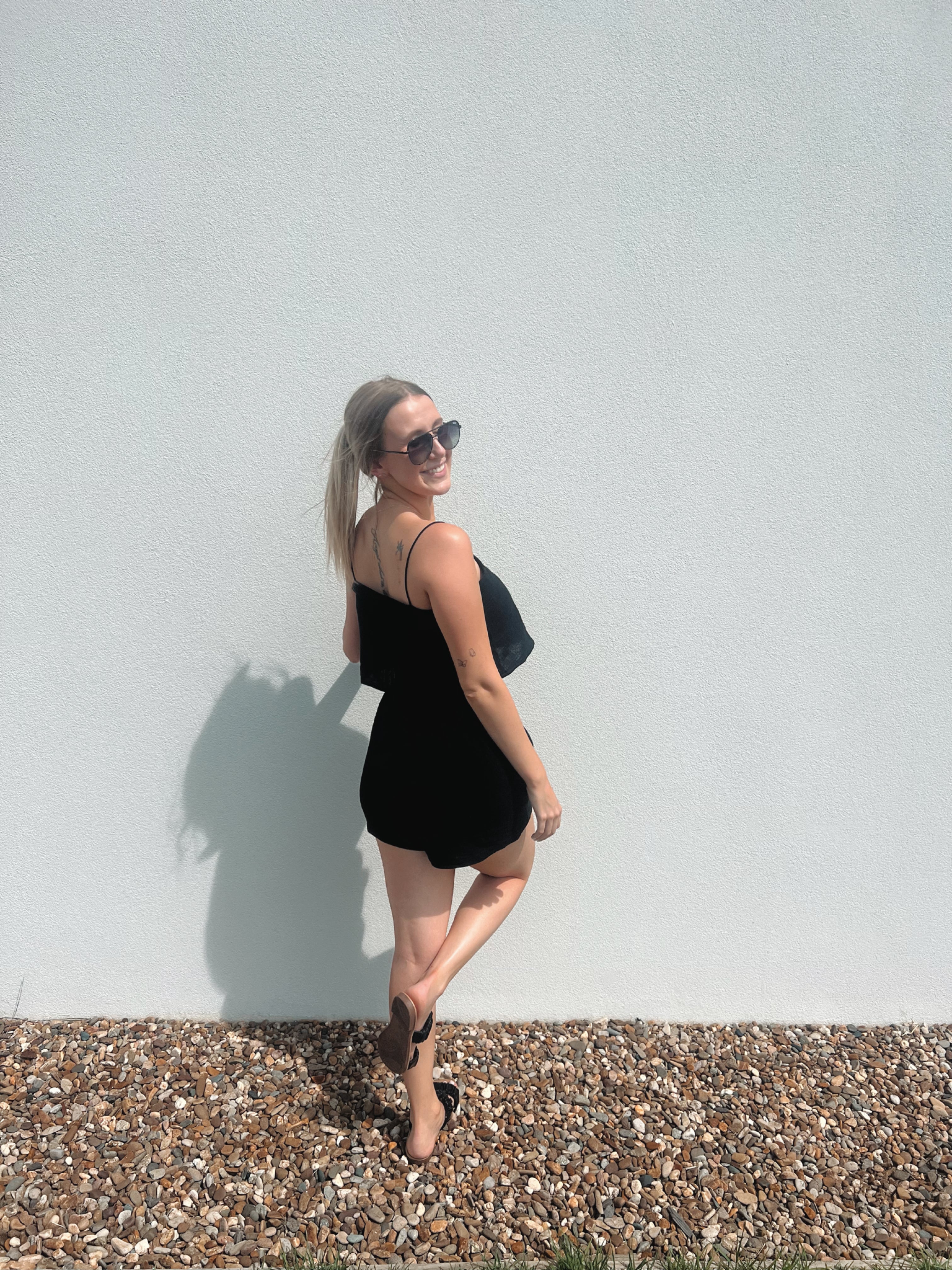 Vaycaze Alyssa Set – A suitcase-friendly black co-ord set made from 100% cotton. Perfect for tropical vacations, summer getaways, and effortless styling