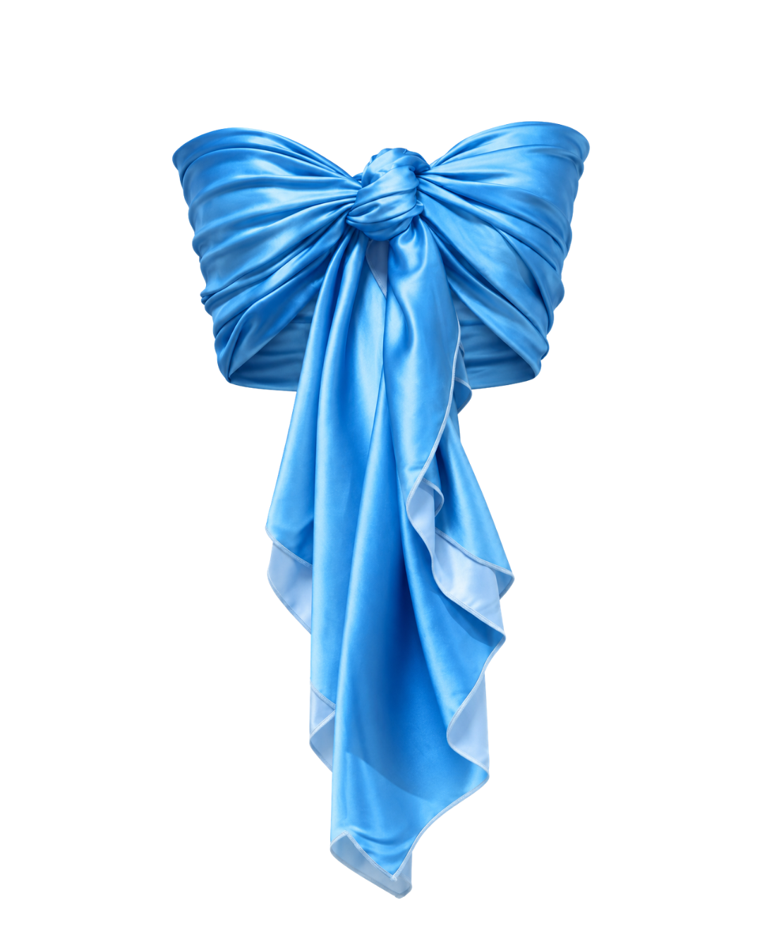 Blue Hour Scarf Top on invisible mannequin – multi-way, travel-friendly resortwear top for women