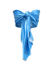 Blue Hour Scarf Top on invisible mannequin – multi-way, travel-friendly resortwear top for women