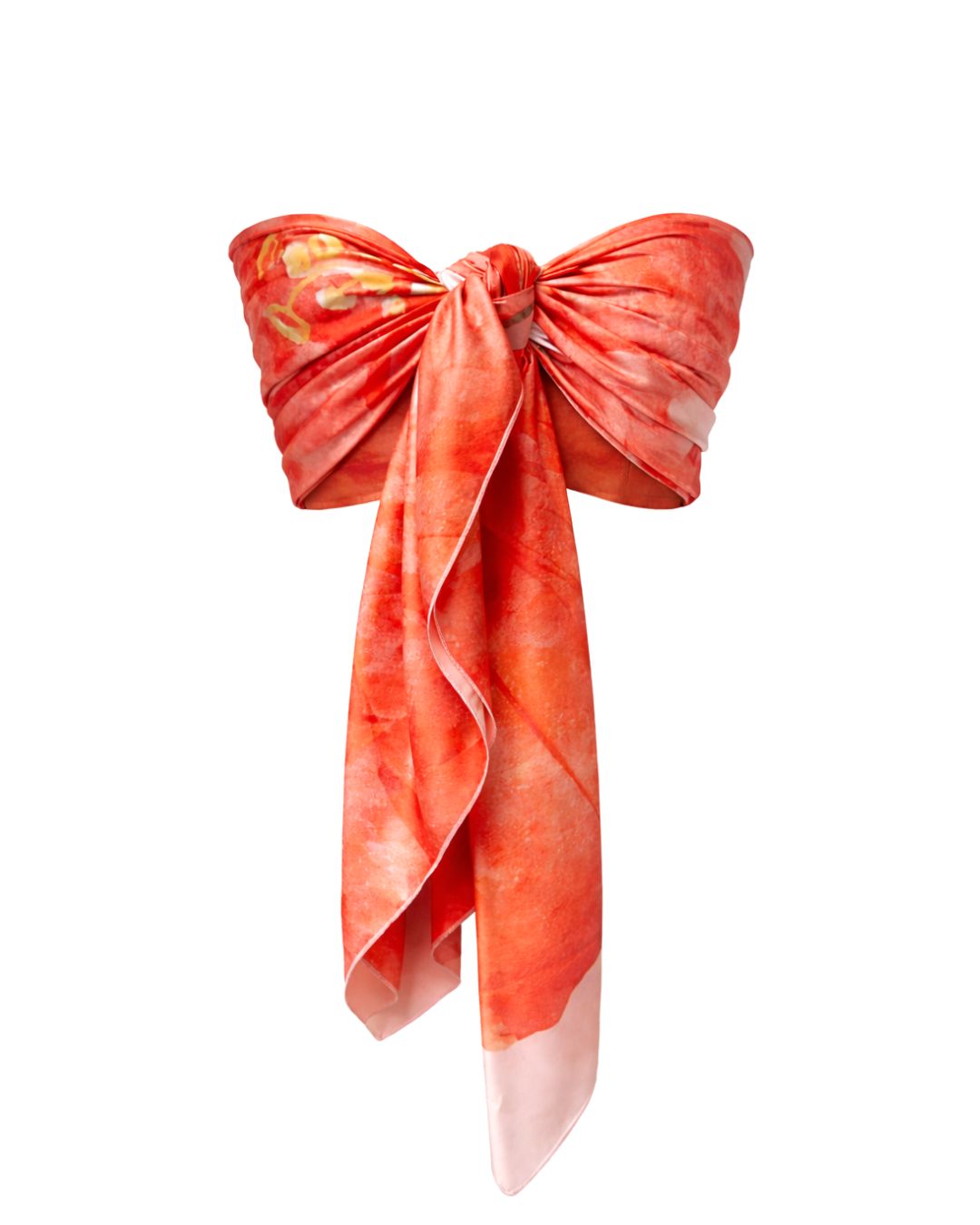 Cabana multiway scarf top by Vaycaze with tropical print, convertible resortwear scarf top designed for travel outfits