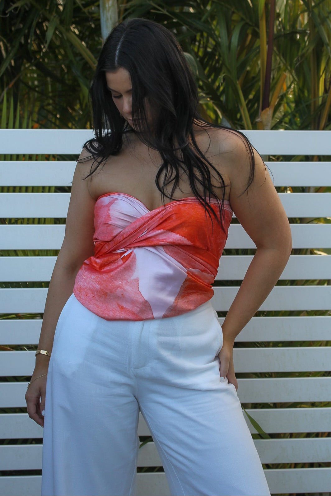 Scarf top for Bali vacations, designed for 24 styling options to save suitcase space