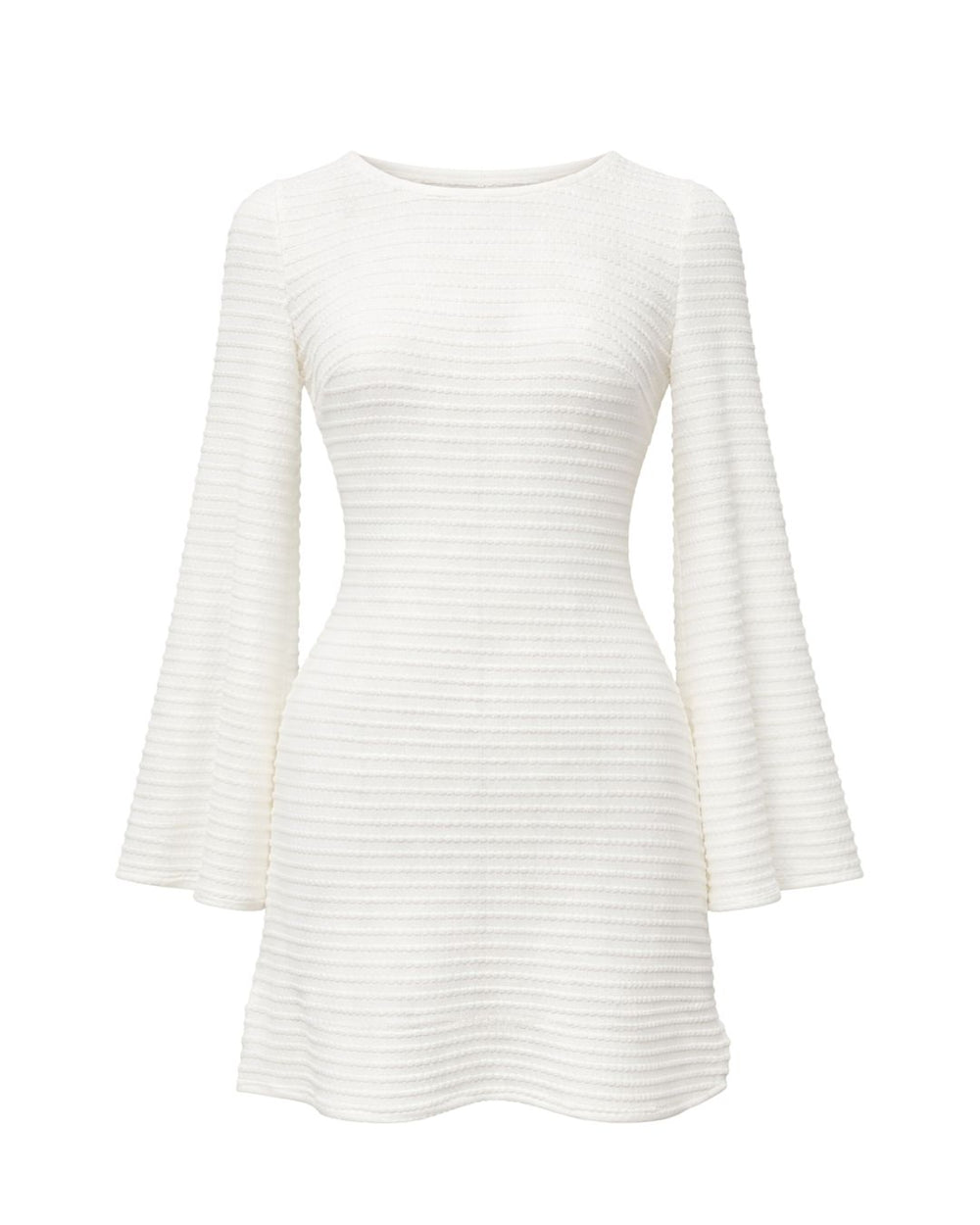 Lydia Dress white reversible vacation dress long sleeve lightweight resort wear Australia