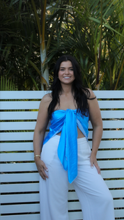 Essential travel scarf top that can be worn 24 different ways, lightweight and chic