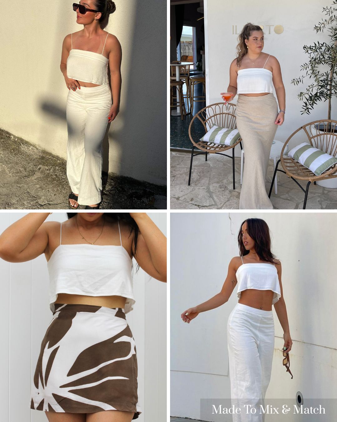 breathable summer crop top women travel outfit